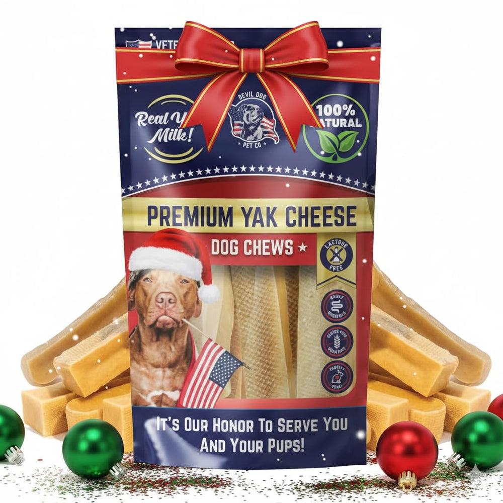 Devil Dog Pet Co Himalayan yak chews front view for long-lasting canine chew