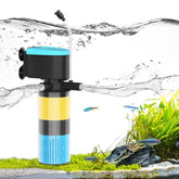 Devopet aquarium filter 3-stage in-tank for compact filtration in small tanks