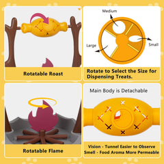DFQ Cat BBQ Toy adjustable-difficulty helps tailor challenge to your cat's skills.