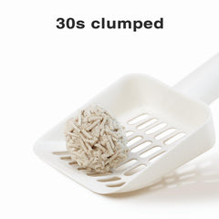 DI BI GRAMAS tofu litter flushable—flush safely after clumps form.