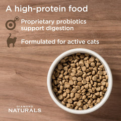 Diamond Naturals Active Cat superfoods fruits emphasize antioxidants for overall wellness.