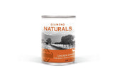 Diamond Naturals Chicken Dinner Can portrait with real chicken for lean muscles
