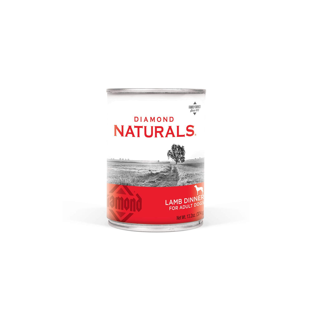 Diamond Naturals Lamb Dinner can for dogs—protein-rich meal to support lean muscles