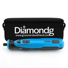 Diamondg cordless dog nail grinder quiet operation for calmer grooming.