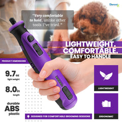 Diamondg dog nail grinder with 5 speeds for different nail thicknesses