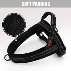 Didog Soft Flannel Padded Dog Vest Harness buckle closeup highlights durable nylon hardware