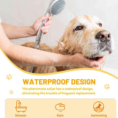 Die-matic calming collar 60-day release image emphasizes long-lasting support for households with multiple dogs