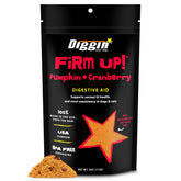 Diggin' Your Dog FiRM UP calabaza en polvo para apoyar la digestión diaria.