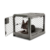 Diggs Revol crate with wheels for easy transport between rooms and car trips.