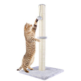 Dimaka 29-inch tall cat scratching post vertical view for full-body stretch.