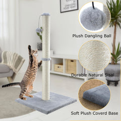 Dimaka interactive hanging ball adds playful engagement during scratching sessions.