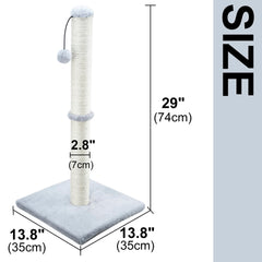 Dimaka sisal rope scratching post detail highlighting natural texture.