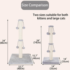 Dimaka stable base with plush top reduces tipping while cats lounge nearby.