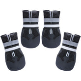 Dimicoo breathable dog boots with paw protection for hot pavement and snow.