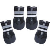 Dimicoo breathable dog boots protect paws during winter walks with added traction