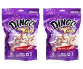 Dingo Goof Balls small chicken rawhide chew front view promotes tasty chewing for dogs