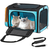 Discala extra large cat carrier outdoor view highlighting spacious travel for two cats