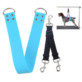 DISCPETSEC dog grooming belly strap sky blue 2in secures pets during baths