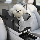 DMDMBSR dog car seat in console view with soft cushion for small dogs