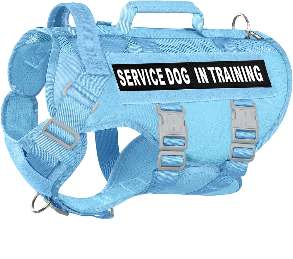 Dnallrino tactical dog harness large dog with breathable air mesh for all-season comfort.