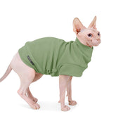 Dociote small dogs fleece sweatshirt green front view keeps pets warm during chilly walks