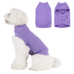 Dociote soft fleece dog sweatshirt front view keeps small dogs warm and comfy