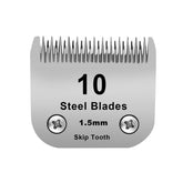 DODAER 10 skip-tooth blade detail for precise 1.5mm cuts on long coats