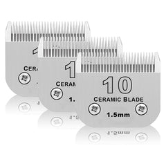 DODAER 10blade pack front view shows three precision blades for gentle grooming.
