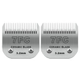 DODAER 2-pack detachable ceramic blades pack shot showing easy-swap design for home grooming