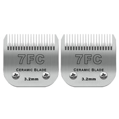 DODAER 2-pack detachable ceramic blades pack shot showing easy-swap design for home grooming