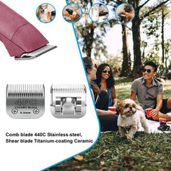 DODAER 440C stainless comb blade resists rust for reliable trims.