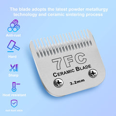 DODAER 7FC blade closeup reveals a sharp edge for precise trims