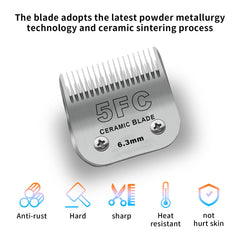DODAER ceramic titanium-coated blades close-up offering durability and smoother cuts