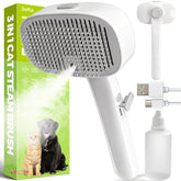 Doffur Pet Steam Brush dog coat close-up for extended grooming sessions.