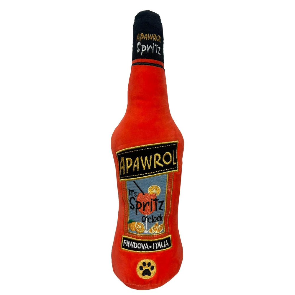 Dog Diggin Designs Libation Station squeaky toy close-up for playful fetch and chew enrichment.