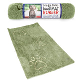 Dog Gone Smart Dirty Dog Doormat close-up shows absorbent fibers capturing mud at the door