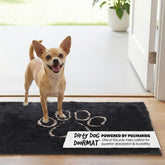 Dog Gone Smart Dirty Dog Doormat absorption close-up highlighting extreme moisture uptake