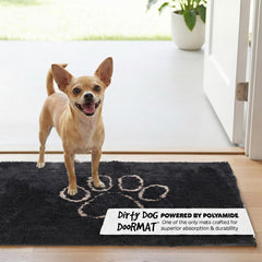 Dog Gone Smart Dirty Dog Doormat absorption close-up highlighting extreme moisture uptake