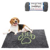 Dog Gone Smart Dirty Dog Doormat absorption close-up showing superior water trapping