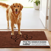 Dog Gone Smart Dirty Dog Doormat absorption closeup showing water soak capability