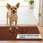 Dog Gone Smart Dirty Dog Doormat absorption closeup demonstrates high moisture capture for muddy paws.