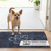 Dog Gone Smart Dirty Dog Doormat absorption closeup shows strong absorption for muddy paws.