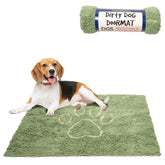 Dog Gone Smart Dirty Dog Doormat absorption close-up showing mud and water capture