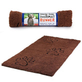 Dog Gone Smart Dirty Dog Doormat absorption closeup shows ultra-absorbent microfiber for muddy paws