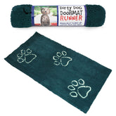 Dog Gone Smart Dirty Dog Doormat absorption closeup highlights strong water pickup for muddy paws.