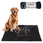 Dog Gone Smart Dirty Dog Doormat absorption closeup showcases high soak capacity for mud