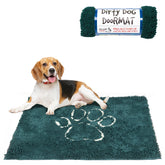 Dog Gone Smart Dirty Dog Doormat absorption close-up showing moisture capture for cleaner floors.