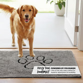 Dog Gone Smart Dirty Dog Doormat absorbs water and mud for cleaner floors.