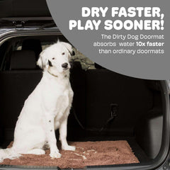 Dog Gone Smart Dirty Dog Doormat back-gripper close-up demonstrates secure, non-slip backing for busy entryways.