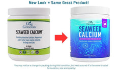 Dog Greens Seaweed Calcium powder-dispense—tasteless, easy daily dosing in meals.